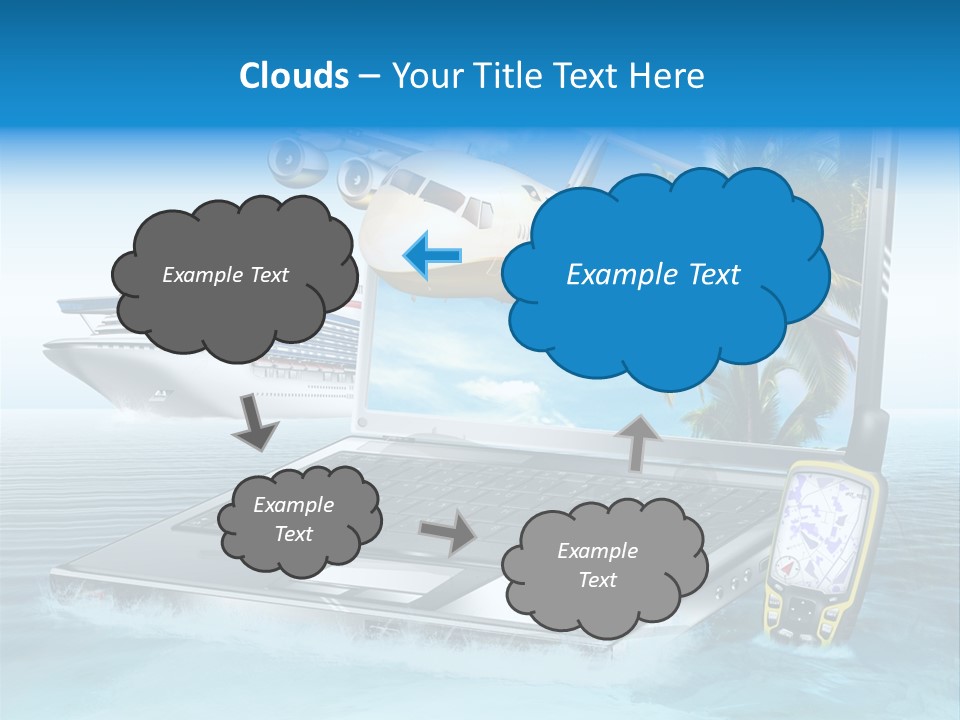 Pool Urlaubsreise Asien PowerPoint Template