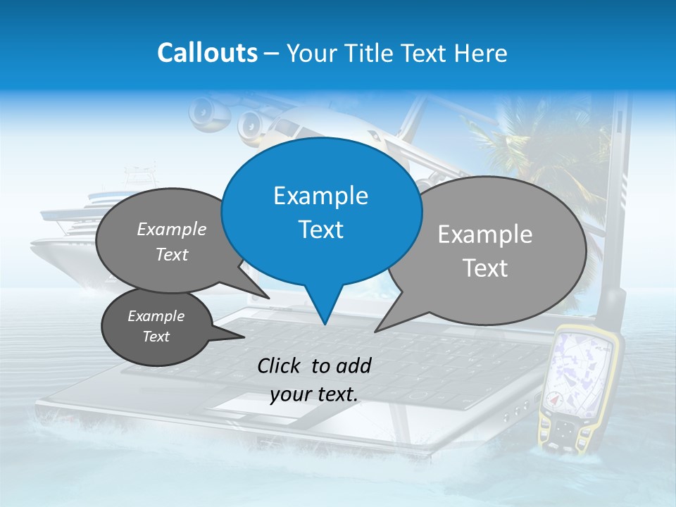 Pool Urlaubsreise Asien PowerPoint Template