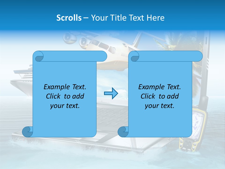 Pool Urlaubsreise Asien PowerPoint Template