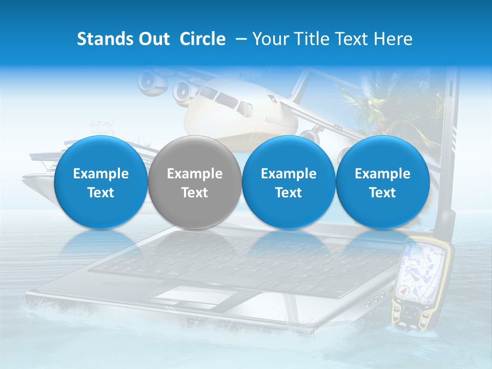 Pool Urlaubsreise Asien PowerPoint Template