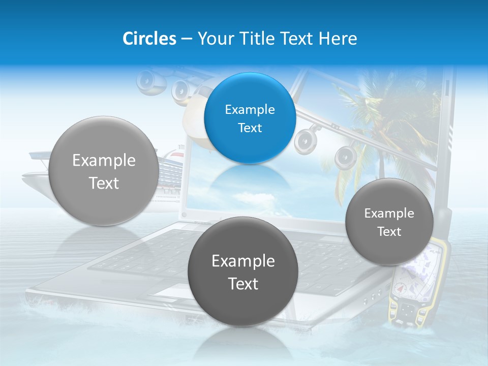 Pool Urlaubsreise Asien PowerPoint Template