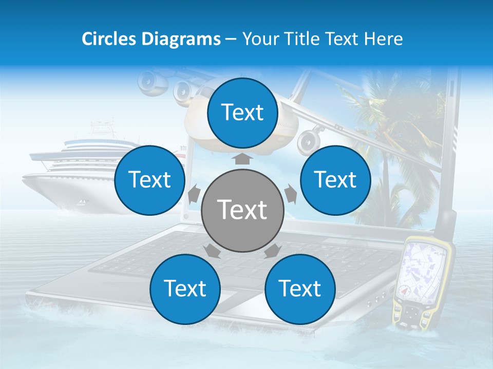 Pool Urlaubsreise Asien PowerPoint Template