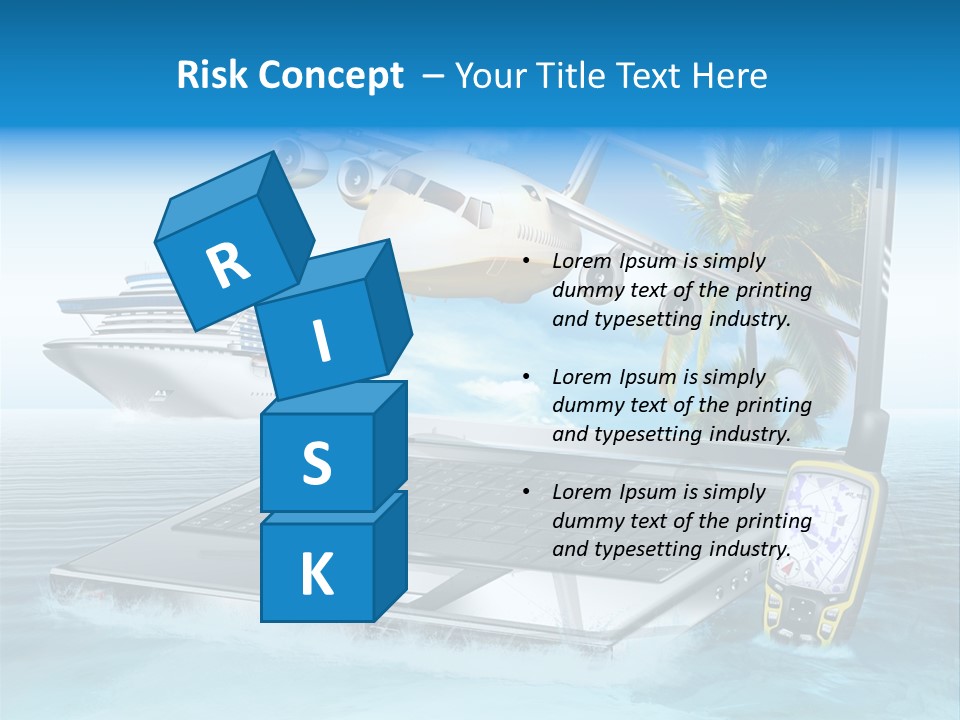 Pool Urlaubsreise Asien PowerPoint Template