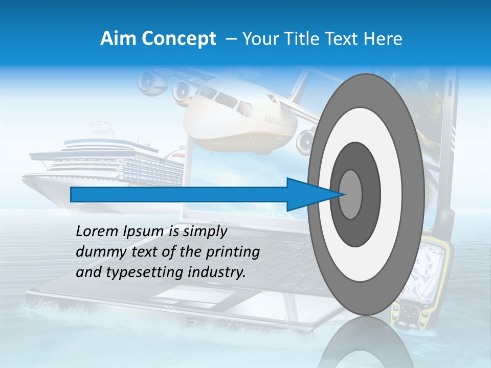 Pool Urlaubsreise Asien PowerPoint Template