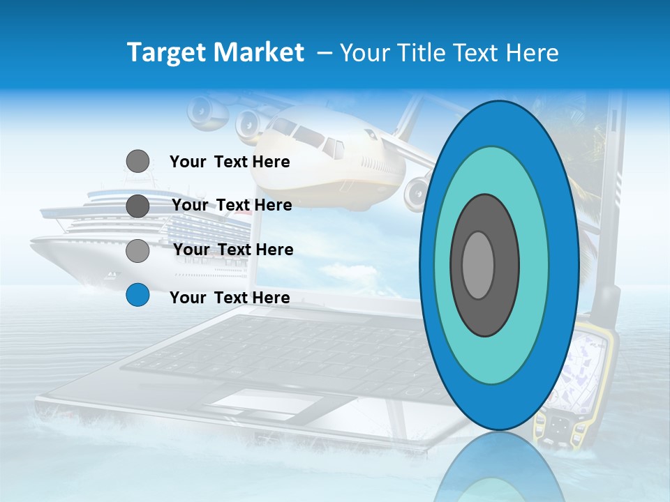 Pool Urlaubsreise Asien PowerPoint Template