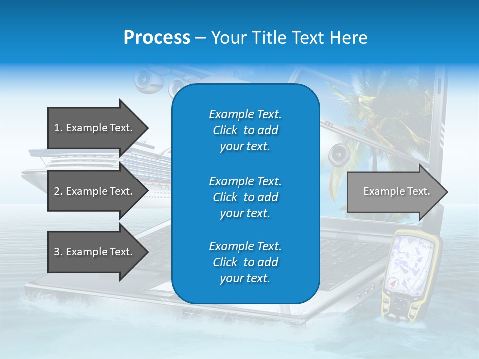 Pool Urlaubsreise Asien PowerPoint Template
