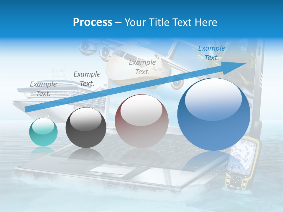 Pool Urlaubsreise Asien PowerPoint Template