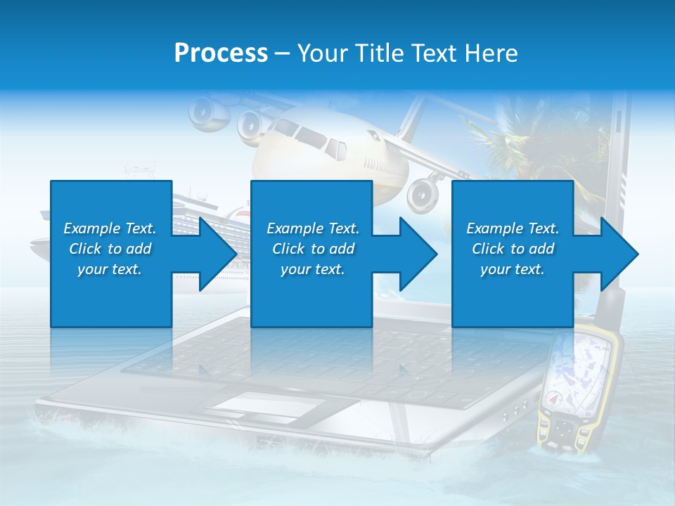 Pool Urlaubsreise Asien PowerPoint Template