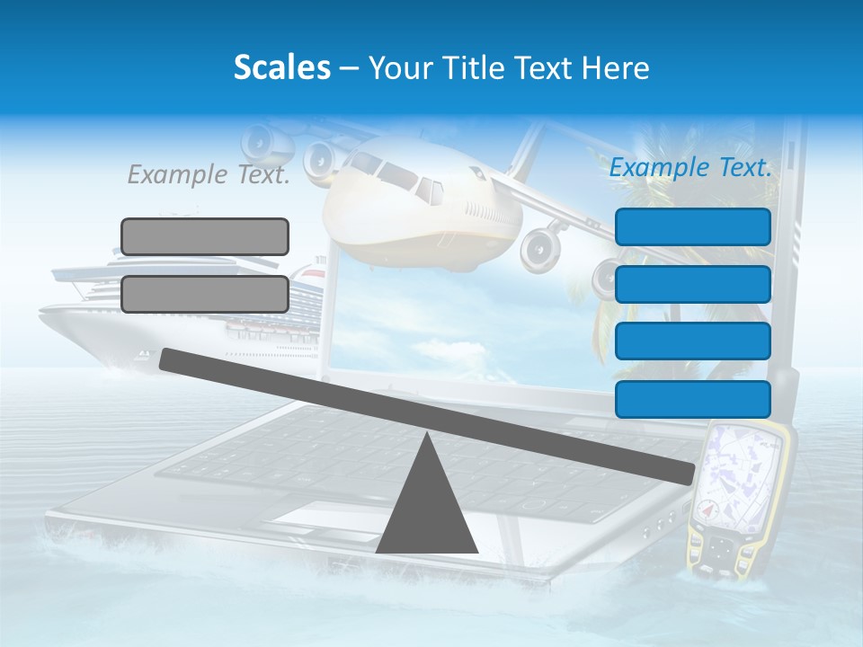 Pool Urlaubsreise Asien PowerPoint Template