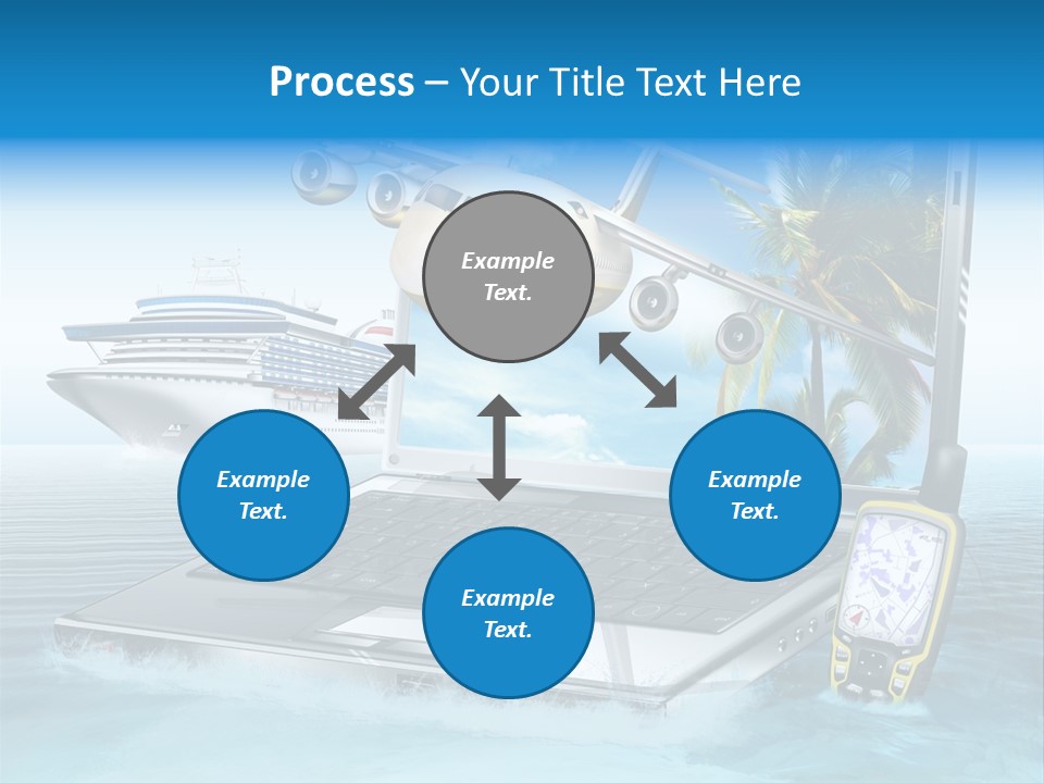 Pool Urlaubsreise Asien PowerPoint Template