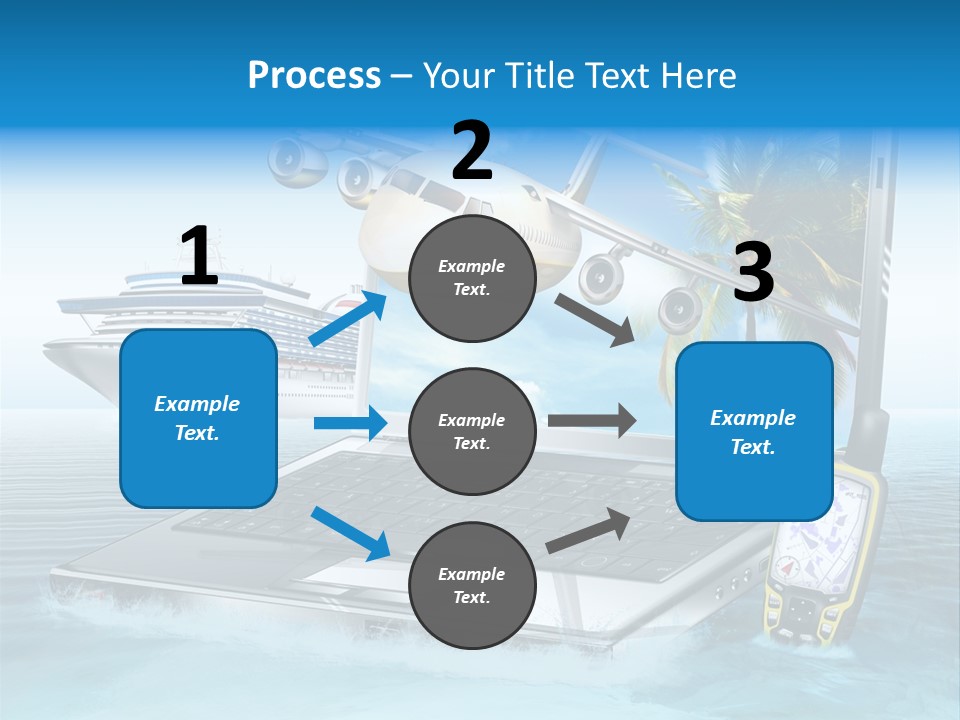 Pool Urlaubsreise Asien PowerPoint Template