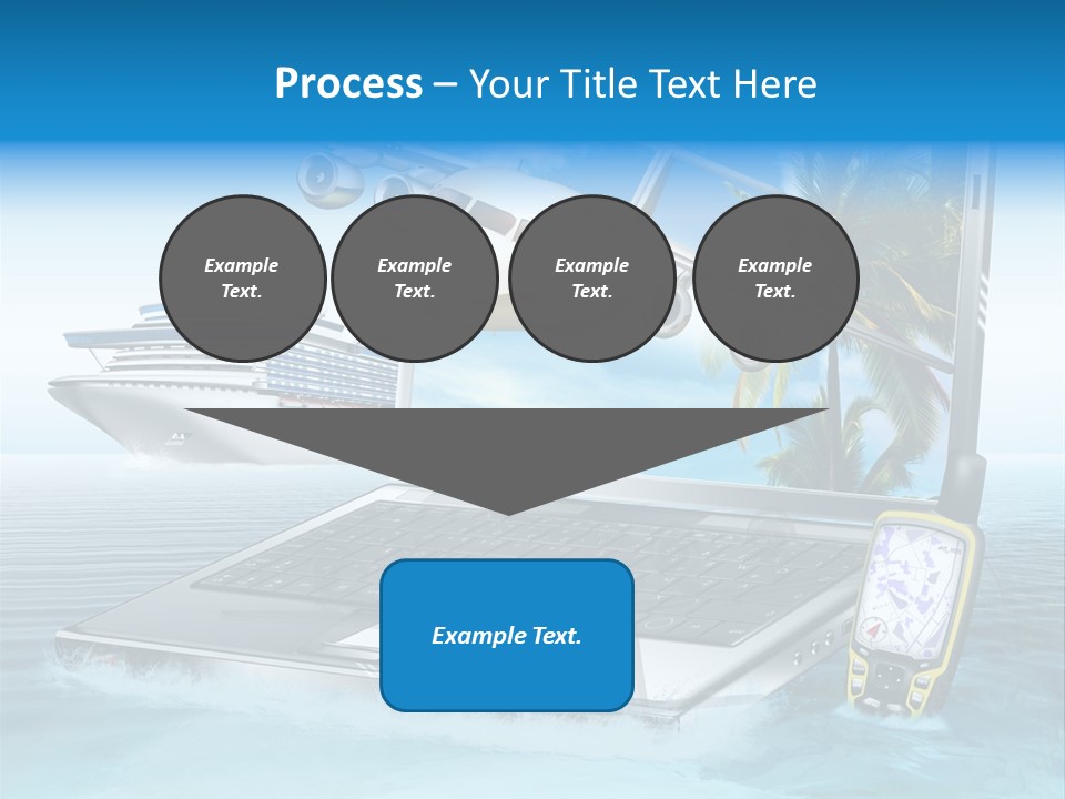 Pool Urlaubsreise Asien PowerPoint Template