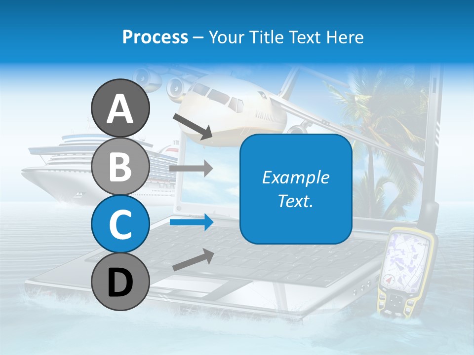 Pool Urlaubsreise Asien PowerPoint Template