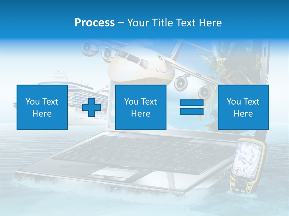 Pool Urlaubsreise Asien PowerPoint Template