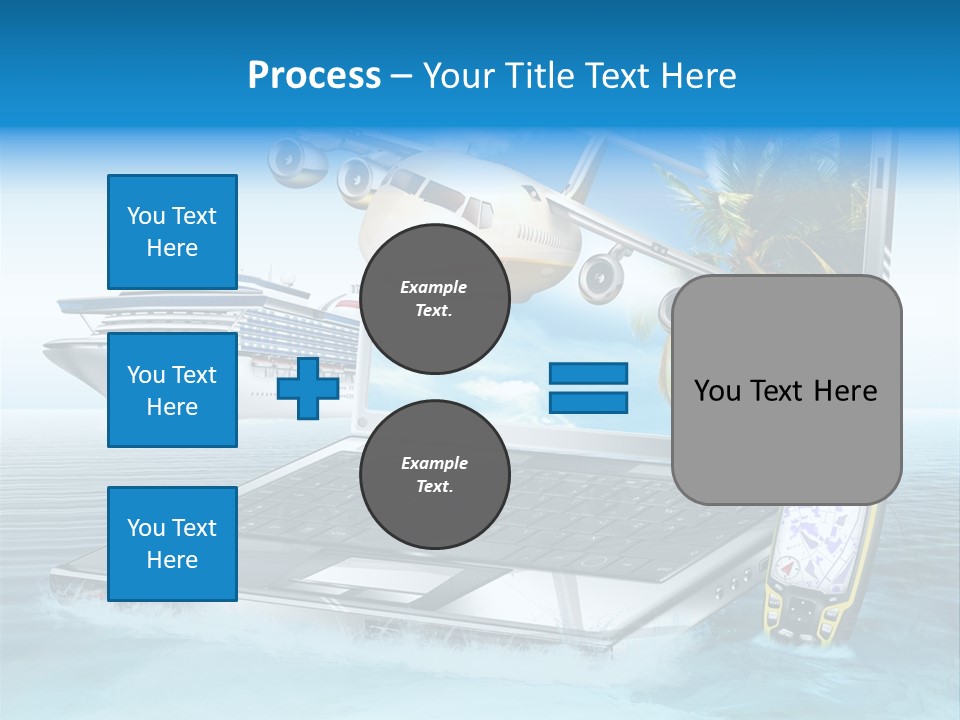 Pool Urlaubsreise Asien PowerPoint Template