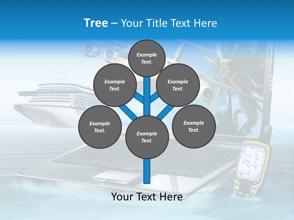 Pool Urlaubsreise Asien PowerPoint Template