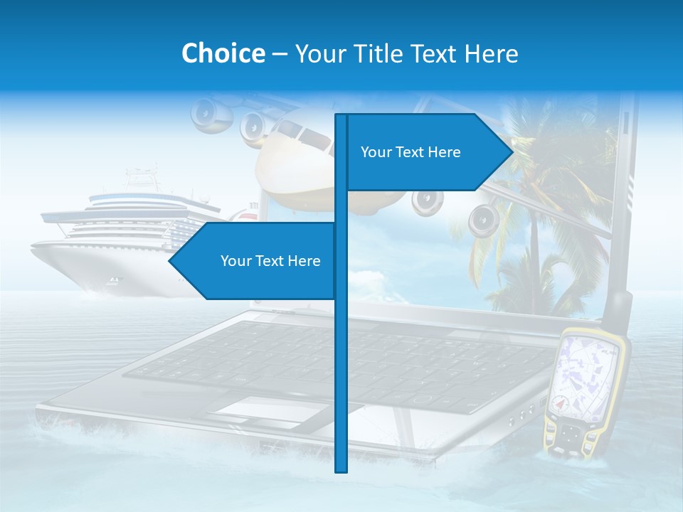 Pool Urlaubsreise Asien PowerPoint Template