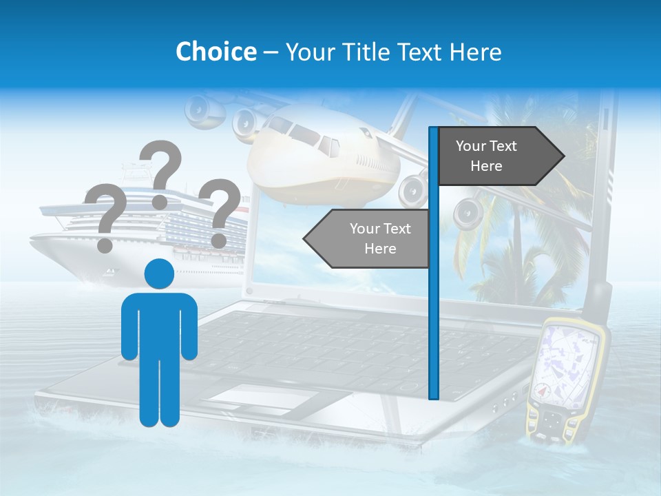 Pool Urlaubsreise Asien PowerPoint Template