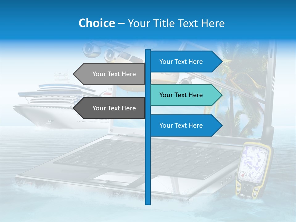 Pool Urlaubsreise Asien PowerPoint Template