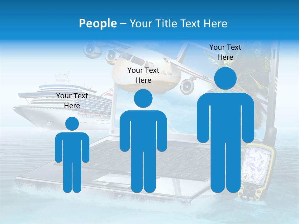 Pool Urlaubsreise Asien PowerPoint Template