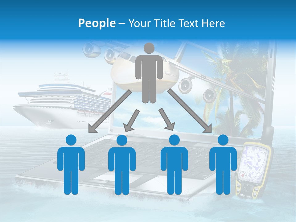 Pool Urlaubsreise Asien PowerPoint Template