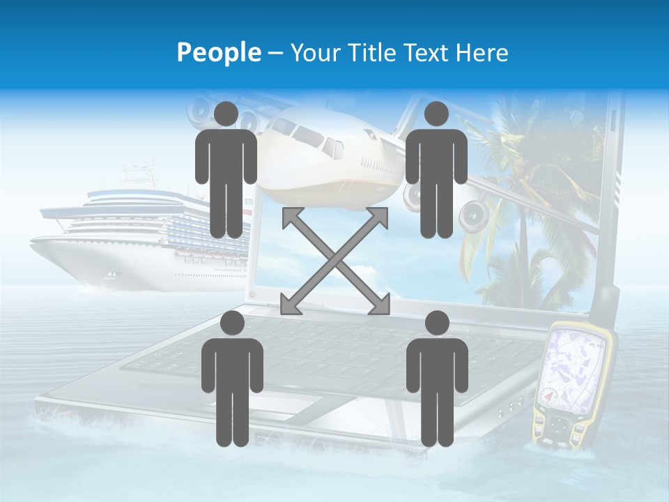 Pool Urlaubsreise Asien PowerPoint Template