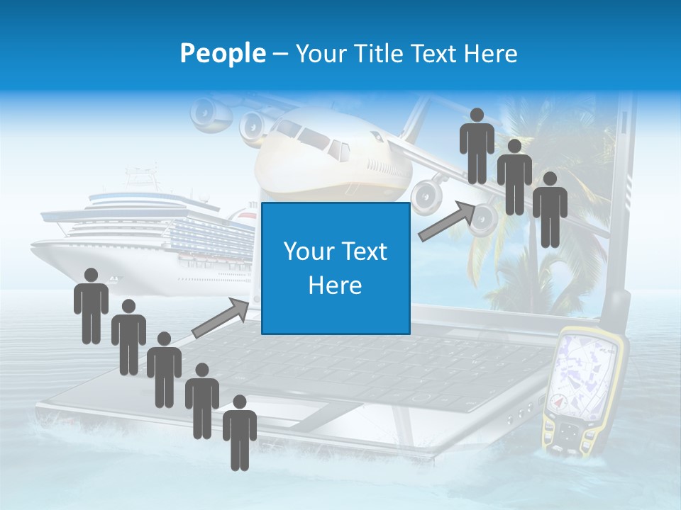 Pool Urlaubsreise Asien PowerPoint Template