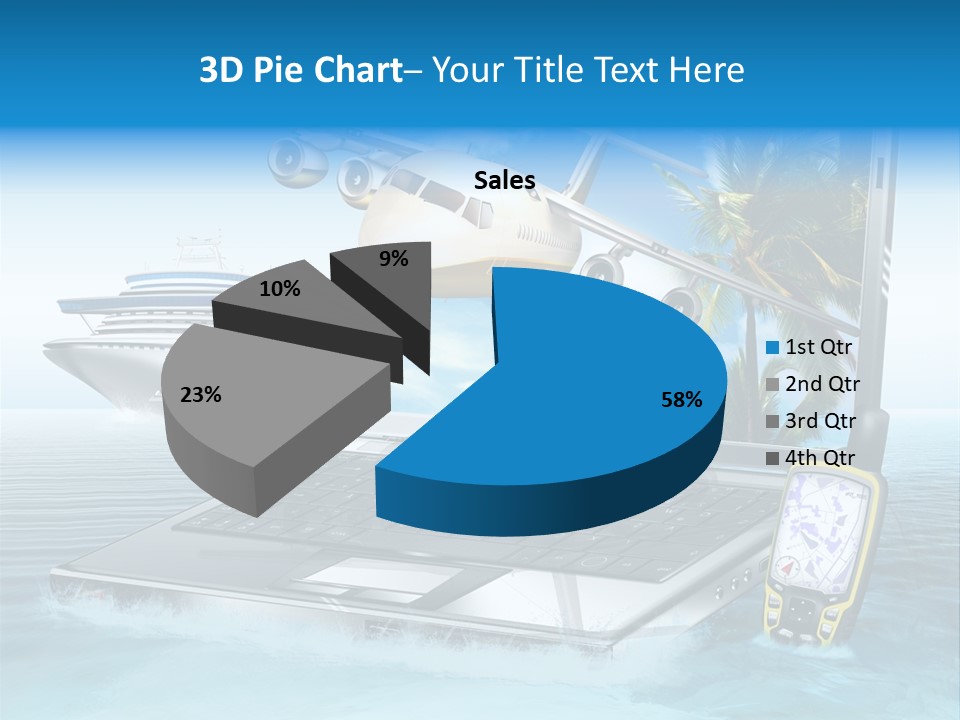 Pool Urlaubsreise Asien PowerPoint Template