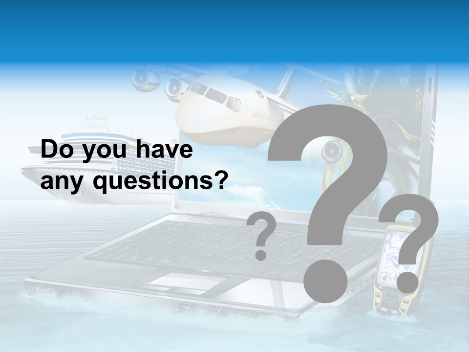 Pool Urlaubsreise Asien PowerPoint Template