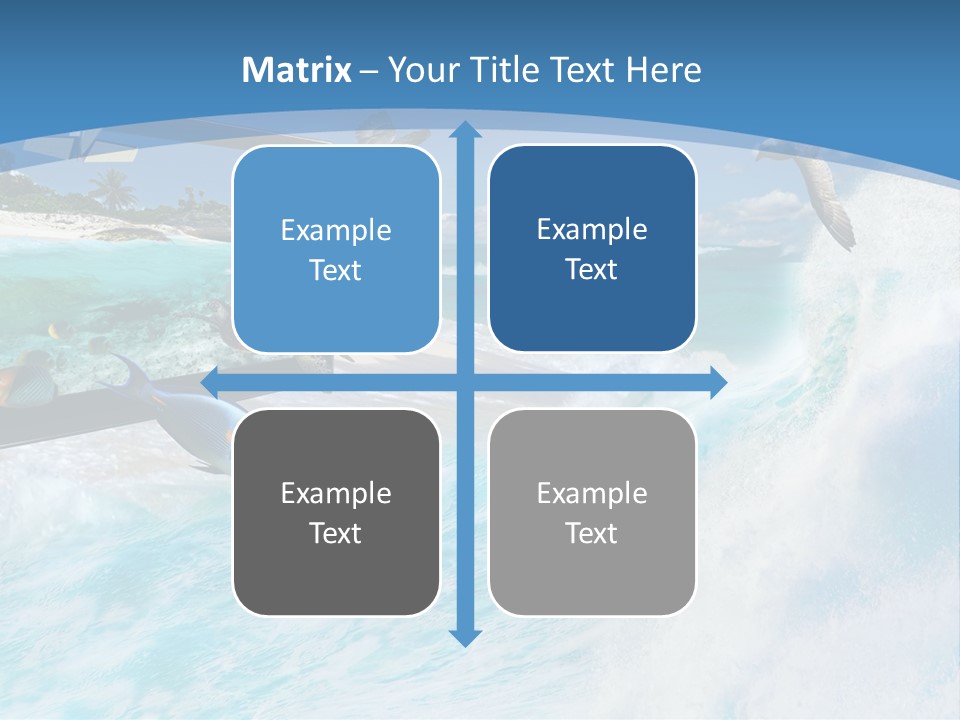 Wave Holiday Boat PowerPoint Template