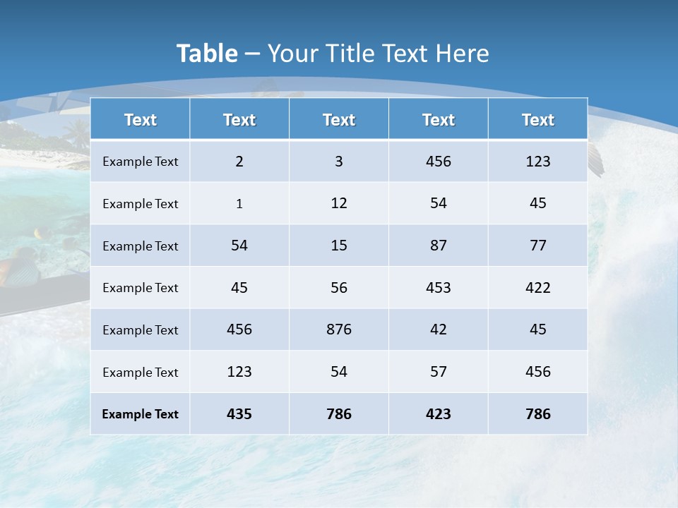 Wave Holiday Boat PowerPoint Template
