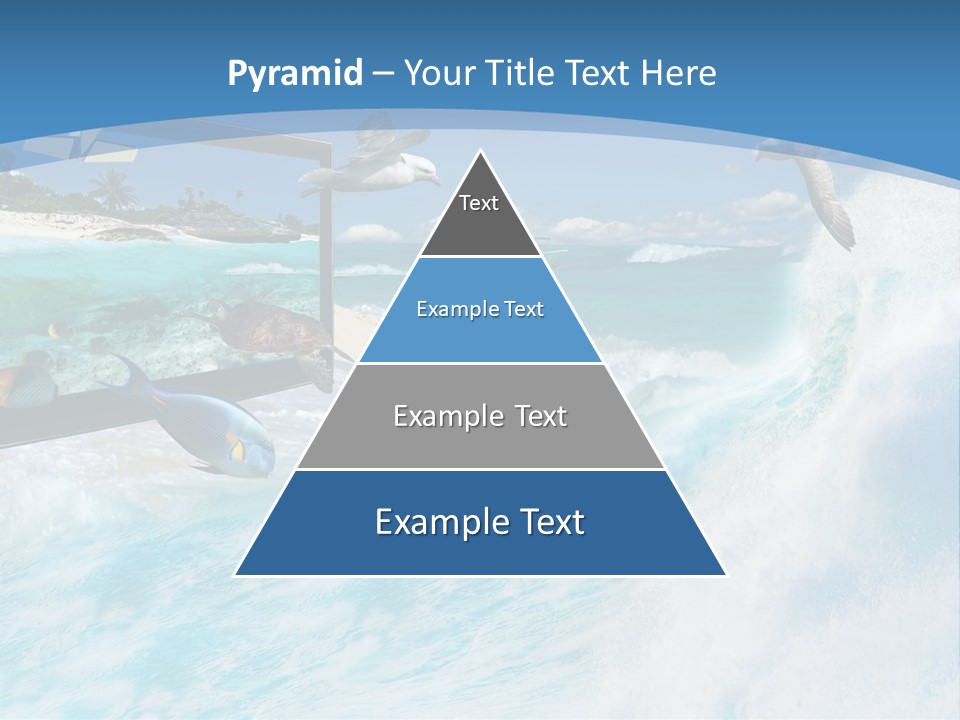 Wave Holiday Boat PowerPoint Template