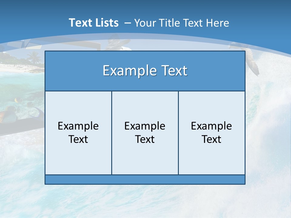 Wave Holiday Boat PowerPoint Template