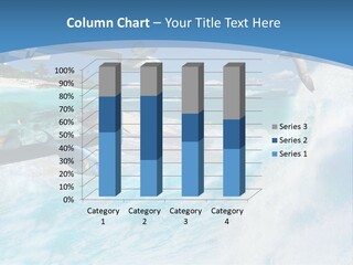 Wave Holiday Boat PowerPoint Template