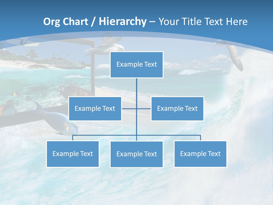 Wave Holiday Boat PowerPoint Template
