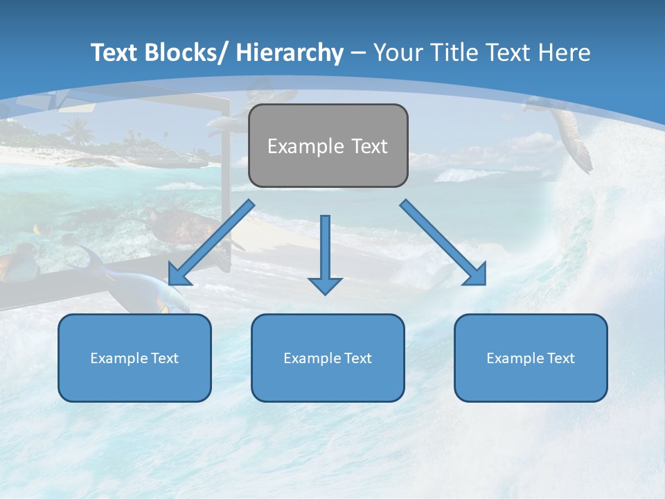 Wave Holiday Boat PowerPoint Template