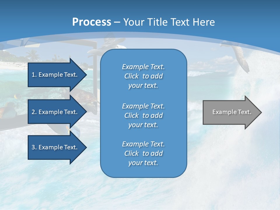 Wave Holiday Boat PowerPoint Template