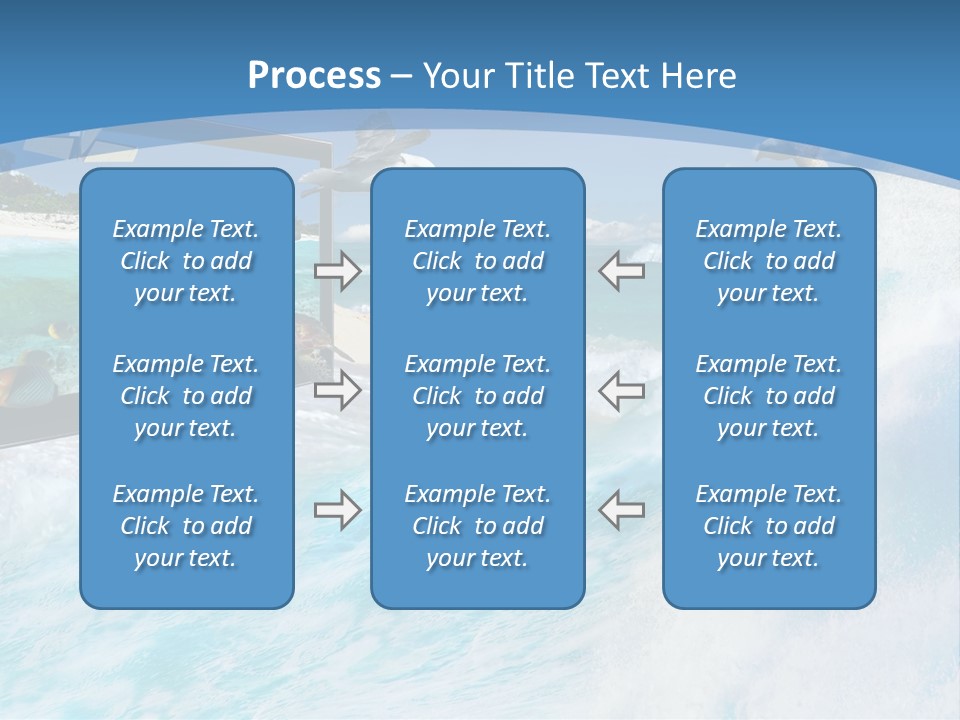 Wave Holiday Boat PowerPoint Template