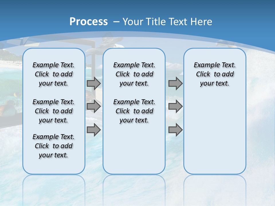 Wave Holiday Boat PowerPoint Template