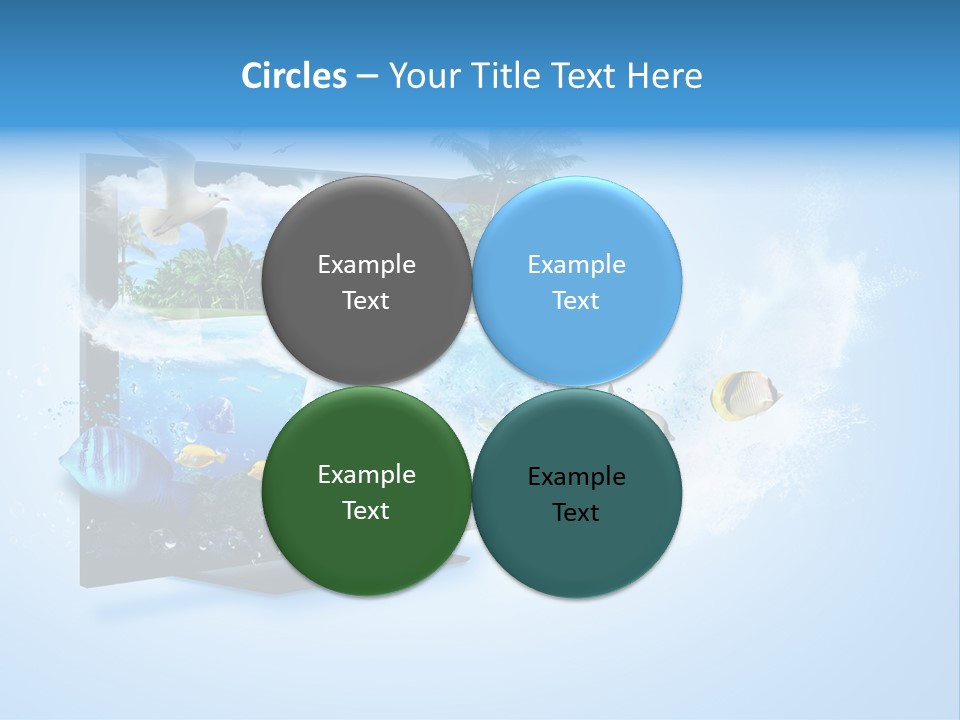 Palms Objects Feel PowerPoint Template