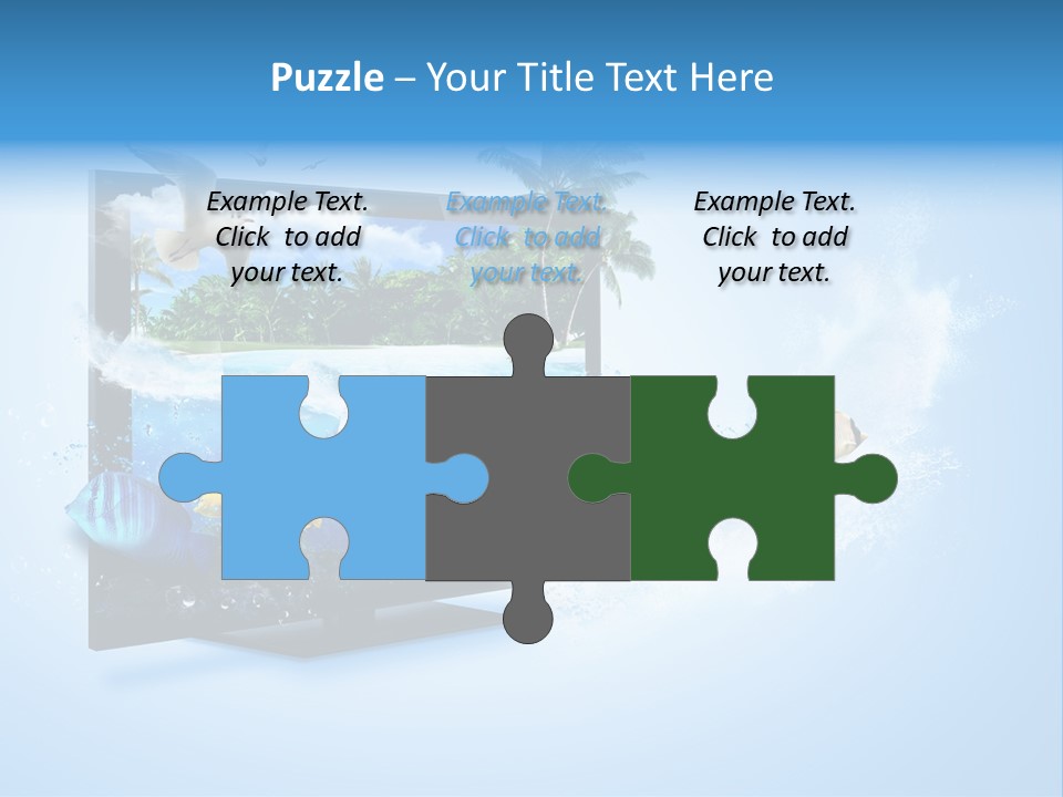 Palms Objects Feel PowerPoint Template