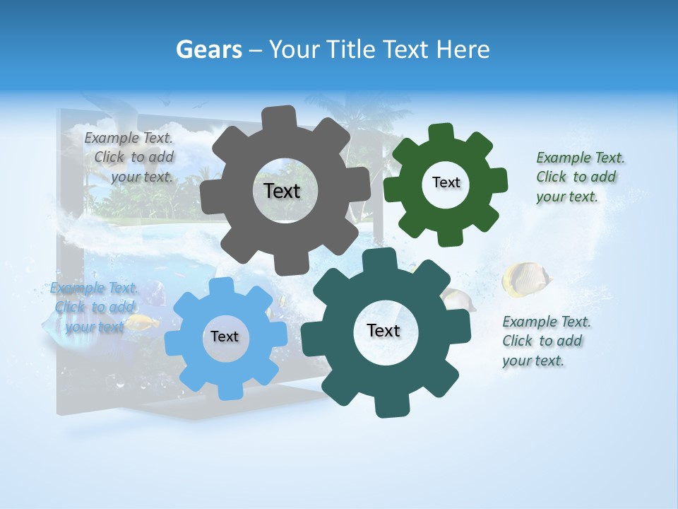 Palms Objects Feel PowerPoint Template