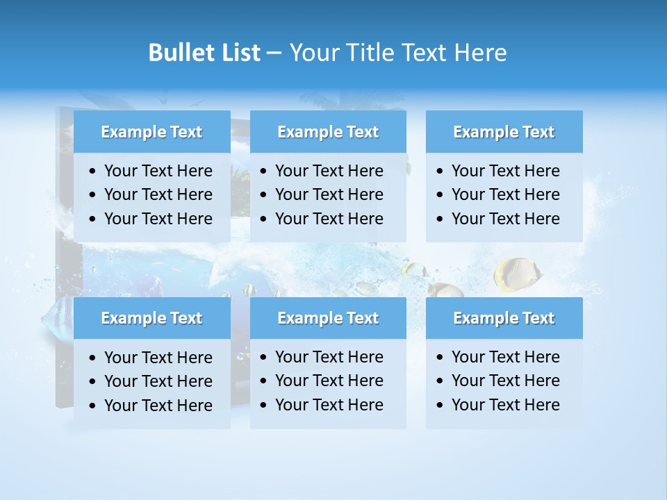 Palms Objects Feel PowerPoint Template