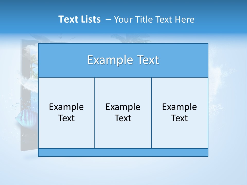 Palms Objects Feel PowerPoint Template