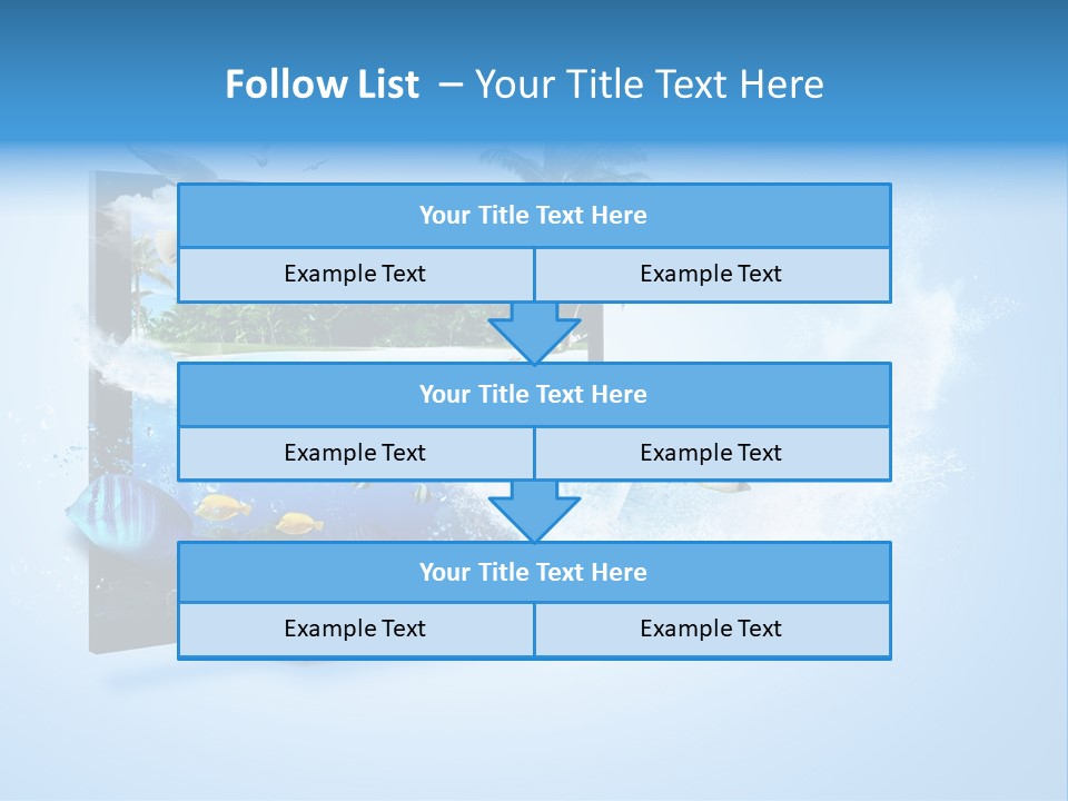 Palms Objects Feel PowerPoint Template