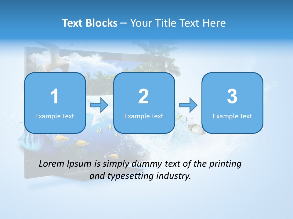 Palms Objects Feel PowerPoint Template