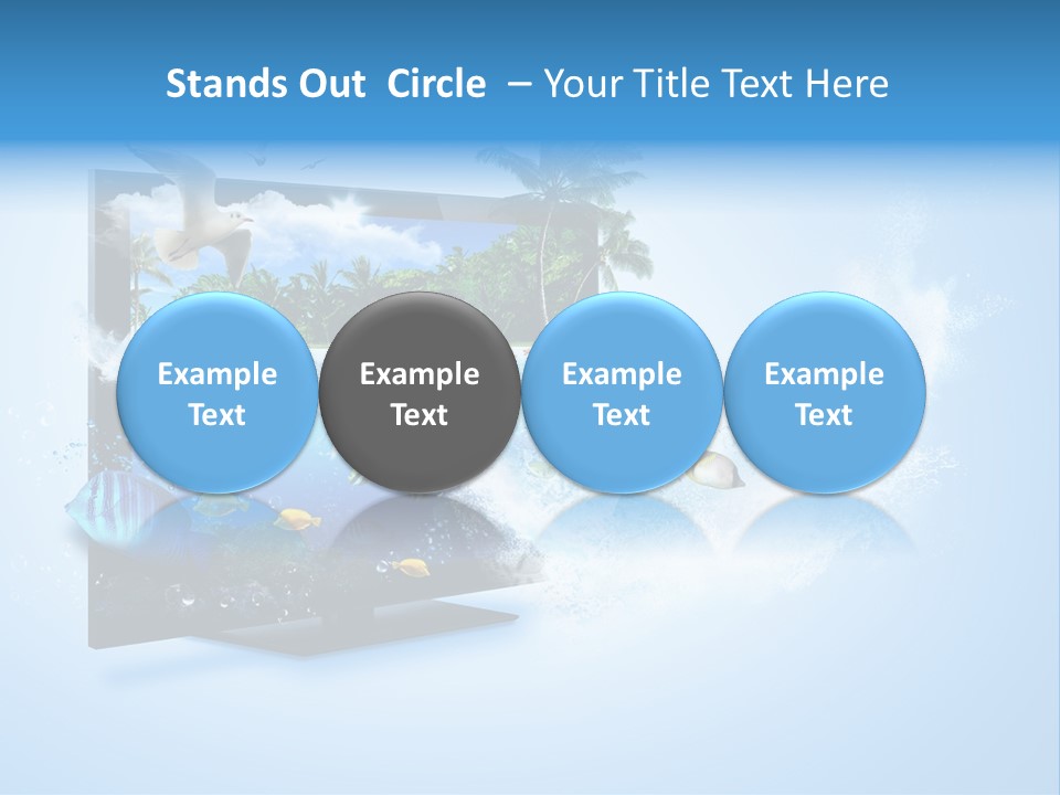 Palms Objects Feel PowerPoint Template