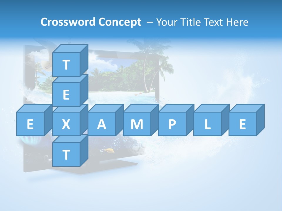 Palms Objects Feel PowerPoint Template