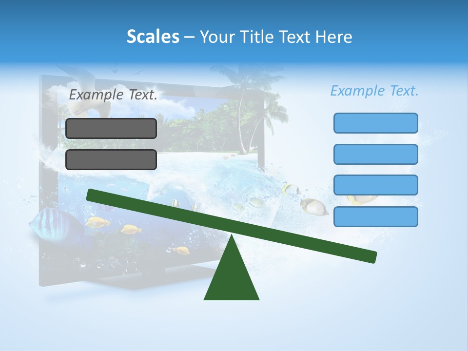 Palms Objects Feel PowerPoint Template
