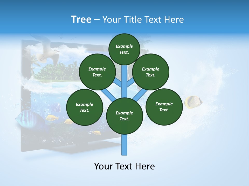 Palms Objects Feel PowerPoint Template